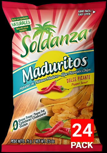 Maduritos Dulce Picante/ Pepper Sweet Ripe Platain 24pack