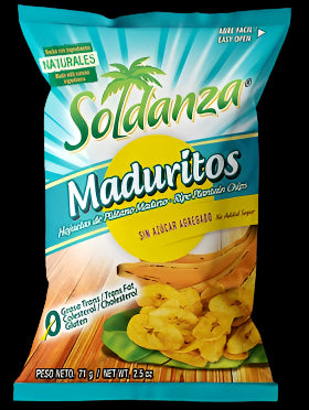 Maduritos/ Ripe Platain chips 24pack