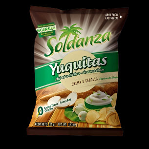Yuca Crema y Cebolla/Cassava Cream and Onion Flavor 24pack