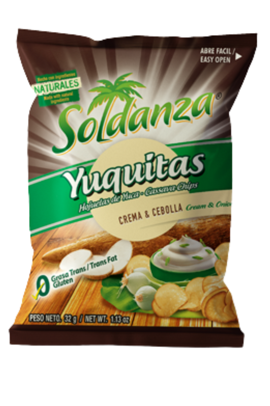 Yuca Crema y Cebolla/Cassava Cream and Onion Flavor 24pack