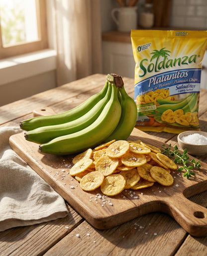 Soldanza Platanitos Saladitos/ Platain Salted Chips 24pack