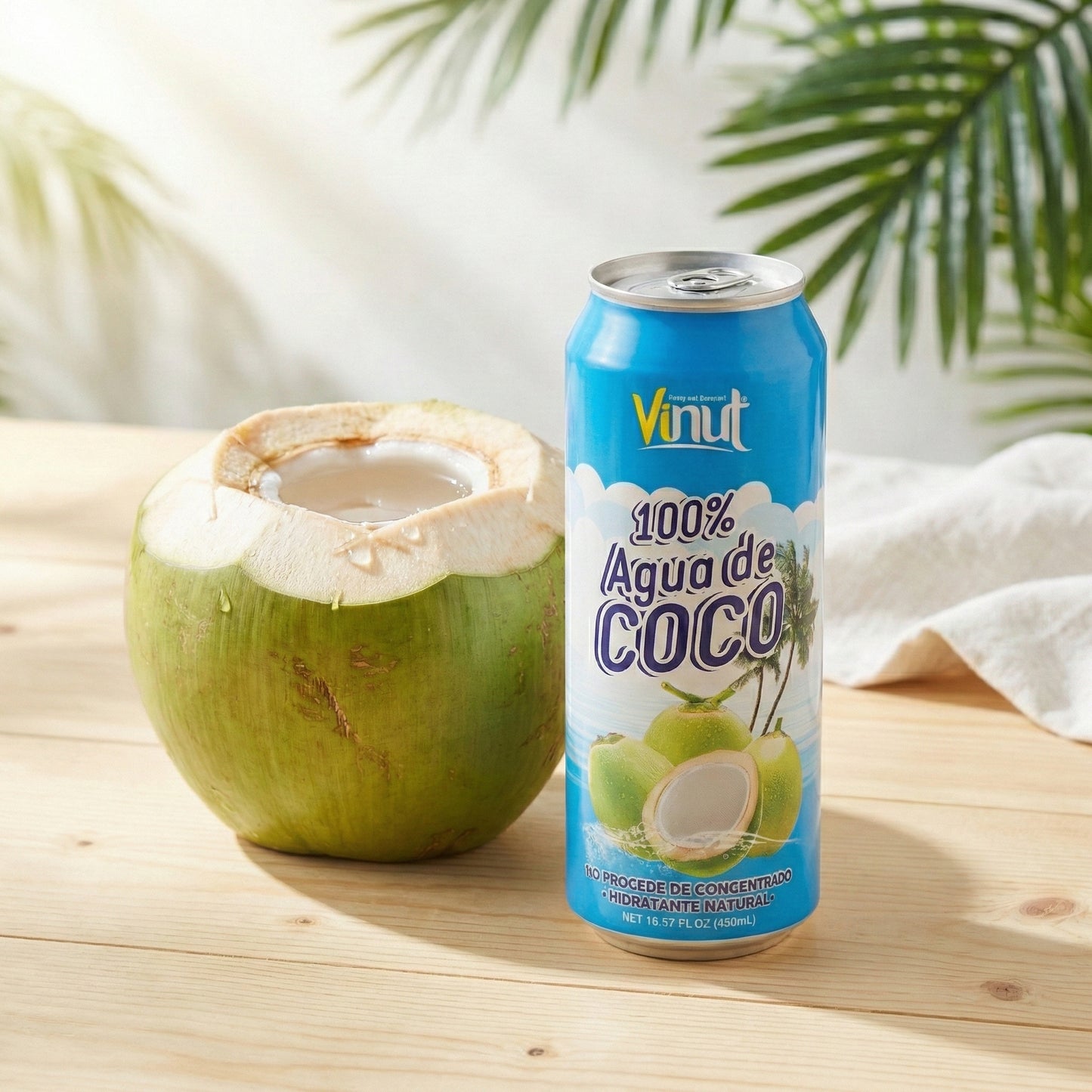VINUT PURE COCONUT – 100% NATURAL COCONUT WATER 24 pack 16.9oz each