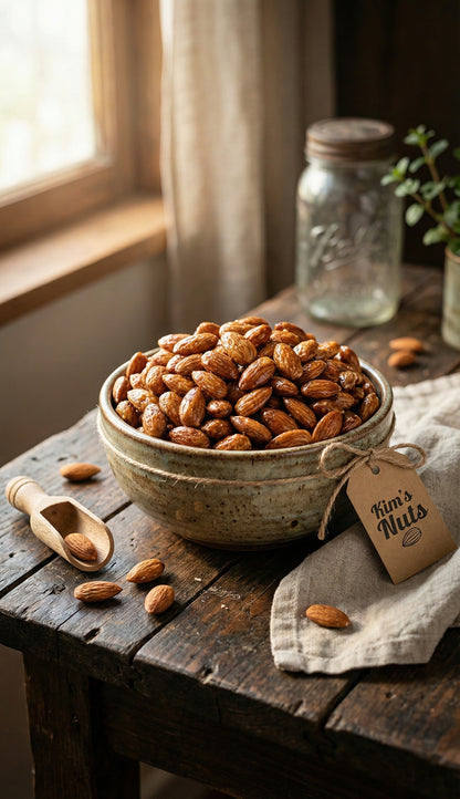 KIM’S CARAMELIZED ALMONDS – 100% ARTISANAL (16 PACKS)