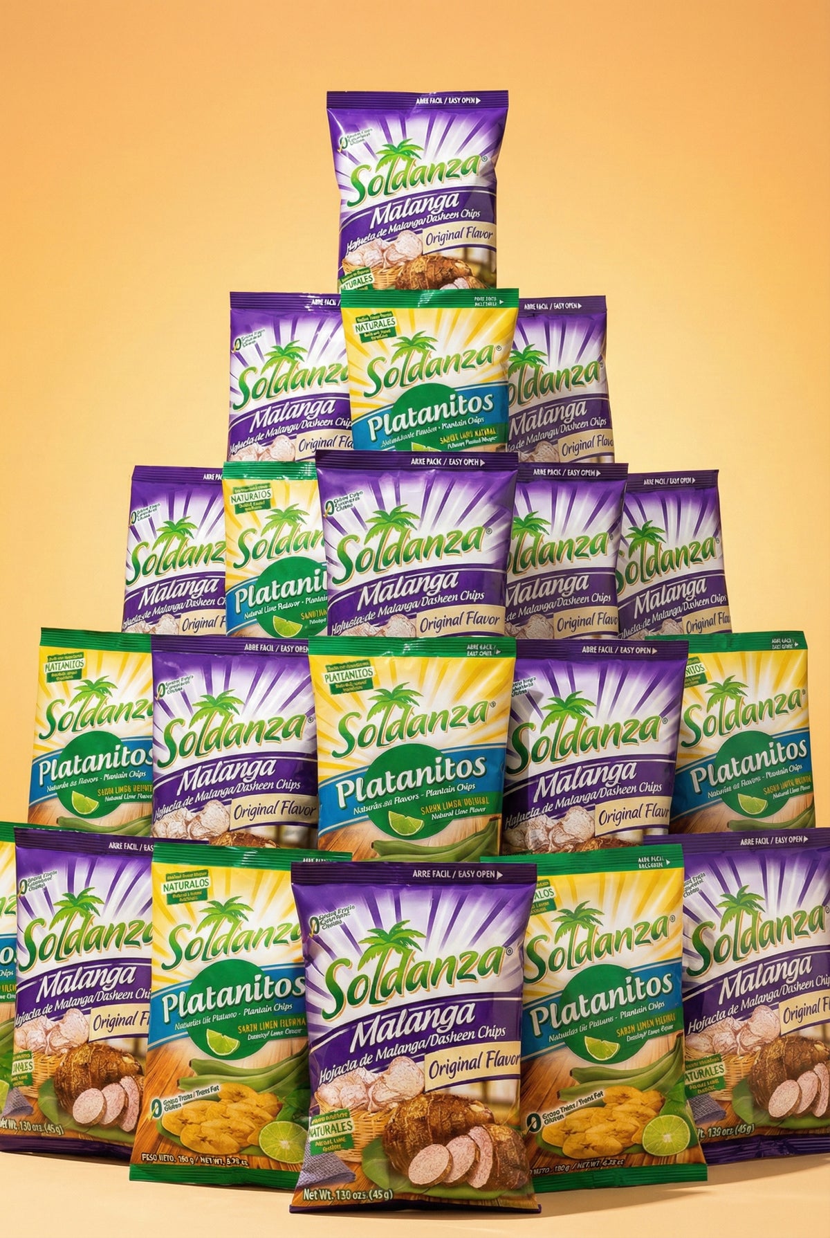 Caja Tropical Familiar  (12 Platanito con Limon y 12 Malanga)