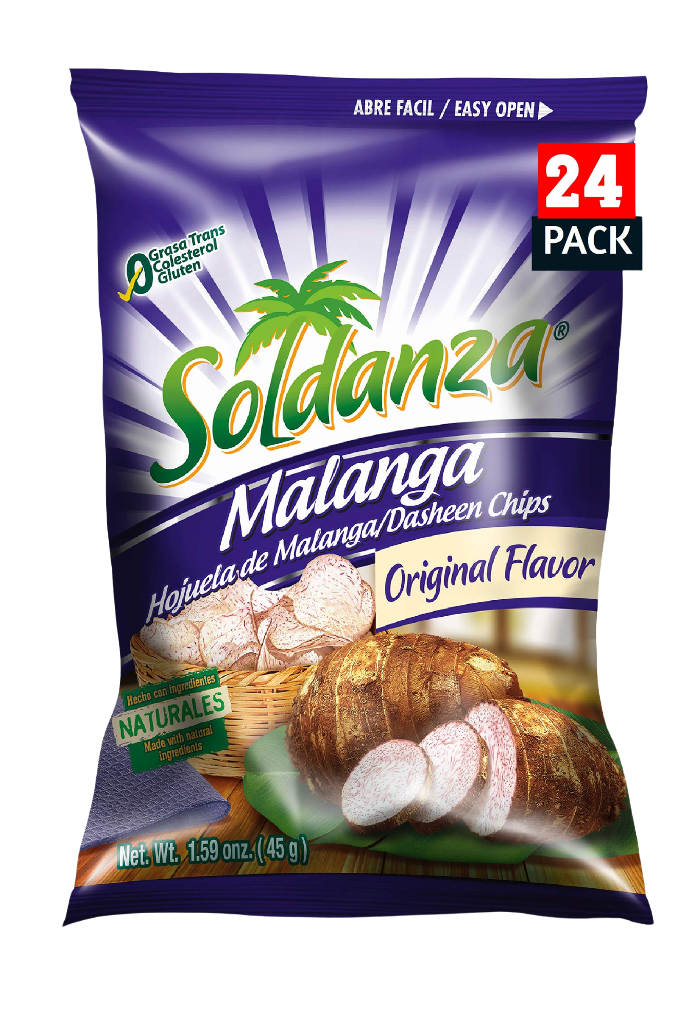 Malanga / Dasheen Chips 24 pack