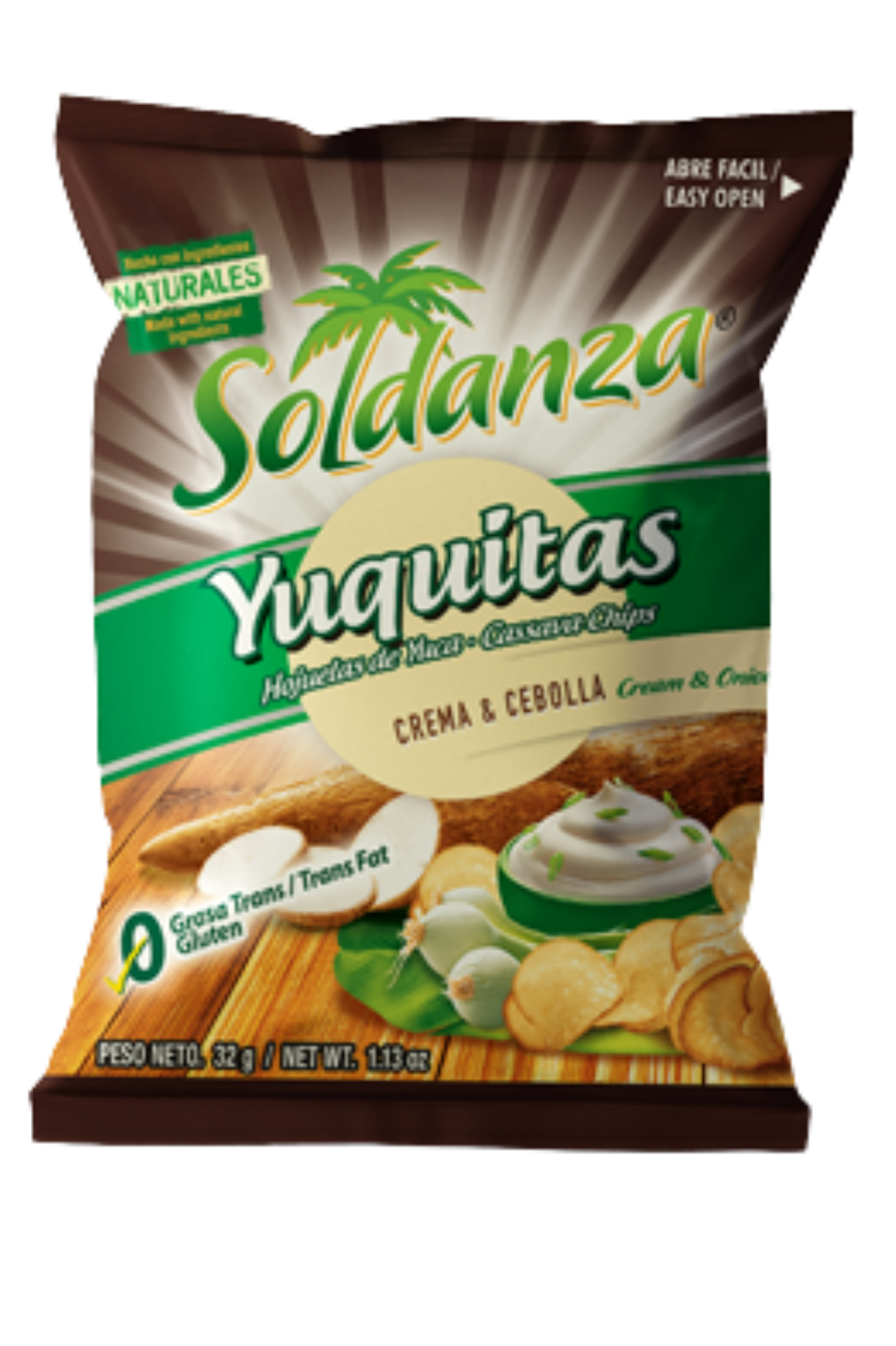 Yuca Crema y Cebolla/Cassava Cream and Onion Flavor 24pack